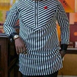 Trendy Striped Native Wear For Men