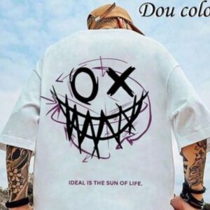 White Short-Sleeved T-Shirt For Guys Trending Design